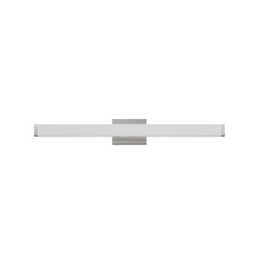 Bathroom Vanity Light Brushed Nickel Square LED 33inch 18W 6000K Cool White Light Wall Bar Lighting Fixtures Over Mirror