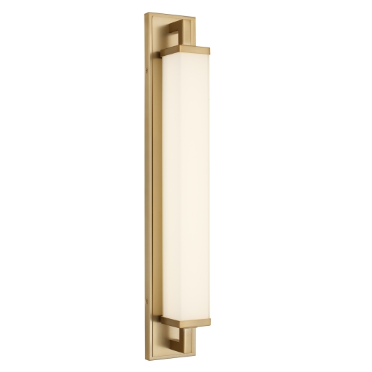 28-Inches Antique Brass Integrated LED Bathroom Vanity Light Bar