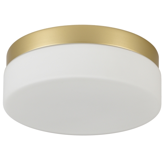 1 PACK LED Flush Mount Ceiling Light Fixture, Modern Kitchen Recessed Ceiling Lamp 24W 12 Inch Closet Round Surface for Bathroom Laundry Bedroom Hallway(Gold)